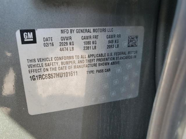 Photo 12 VIN: 1G1RC6S57HU101611 - CHEVROLET VOLT 