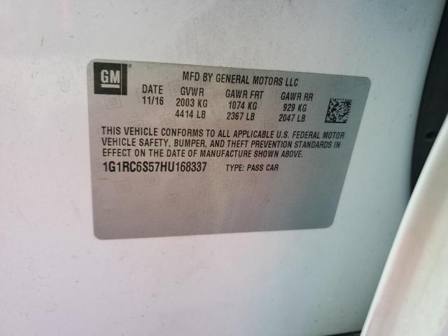 Photo 11 VIN: 1G1RC6S57HU168337 - CHEVROLET VOLT LT 