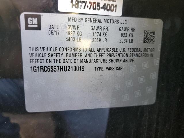 Photo 12 VIN: 1G1RC6S57HU210019 - CHEVROLET VOLT 