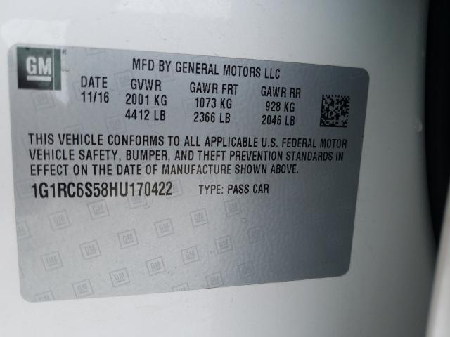 Photo 9 VIN: 1G1RC6S58HU170422 - CHEVROLET VOLT LT 