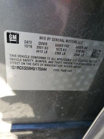 Photo 11 VIN: 1G1RC6S58HU175944 - CHEVROLET VOLT 