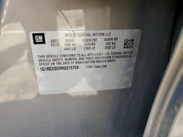 Photo 9 VIN: 1G1RC6S58HU216704 - CHEVROLET VOLT LT 