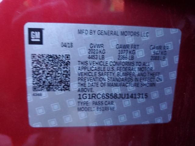 Photo 11 VIN: 1G1RC6S58JU141315 - CHEVROLET VOLT 