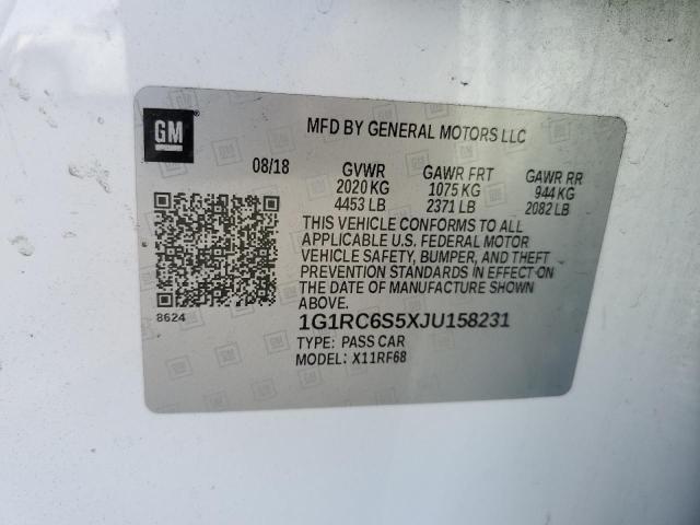 Photo 9 VIN: 1G1RC6S5XJU158231 - CHEVROLET VOLT LT 