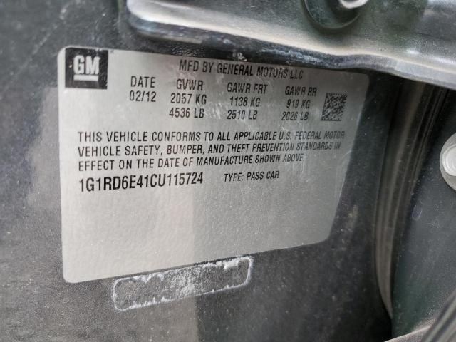 Photo 11 VIN: 1G1RD6E41CU115724 - CHEVROLET VOLT 