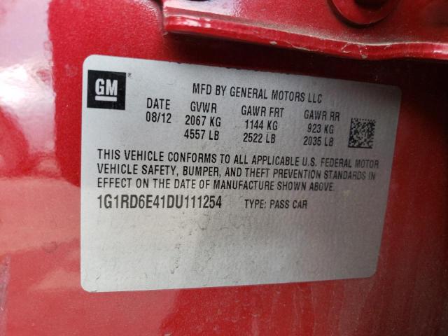 Photo 11 VIN: 1G1RD6E41DU111254 - CHEVROLET VOLT 