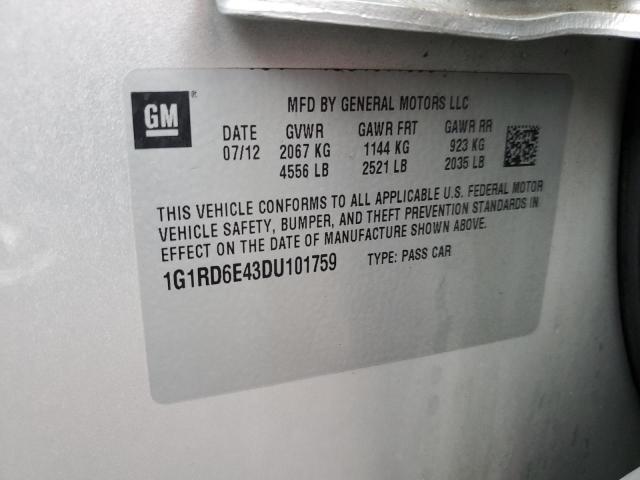 Photo 11 VIN: 1G1RD6E43DU101759 - CHEVROLET VOLT 