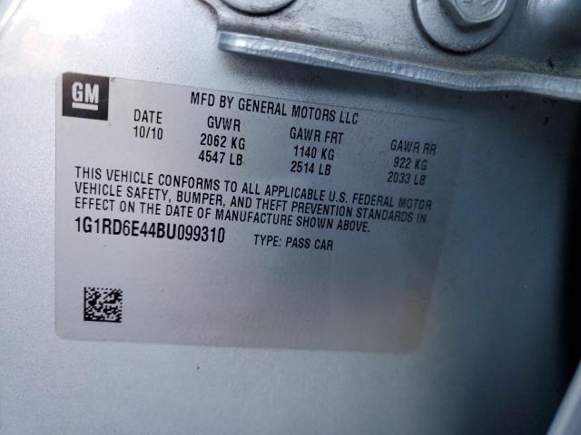 Photo 11 VIN: 1G1RD6E44BU099310 - CHEVROLET VOLT 