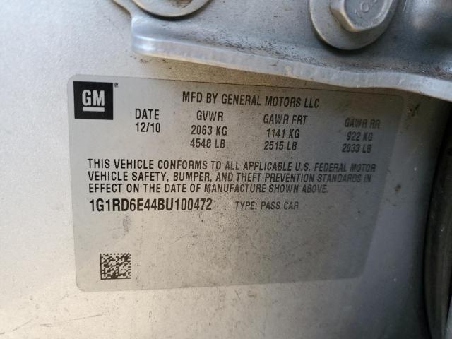 Photo 11 VIN: 1G1RD6E44BU100472 - CHEVROLET VOLT 