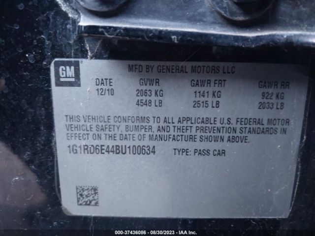 Photo 8 VIN: 1G1RD6E44BU100634 - CHEVROLET VOLT 