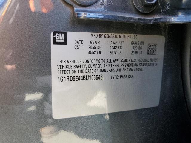 Photo 11 VIN: 1G1RD6E44BU103646 - CHEVROLET VOLT 