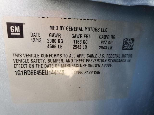 Photo 11 VIN: 1G1RD6E45EU144145 - CHEVROLET VOLT 