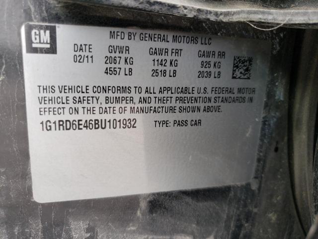 Photo 11 VIN: 1G1RD6E46BU101932 - CHEVROLET VOLT 