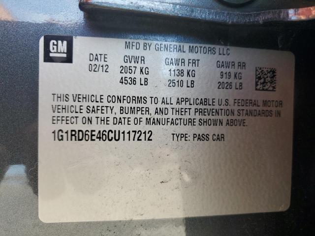 Photo 11 VIN: 1G1RD6E46CU117212 - CHEVROLET VOLT 