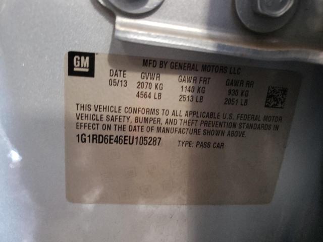 Photo 12 VIN: 1G1RD6E46EU105287 - CHEVROLET VOLT 