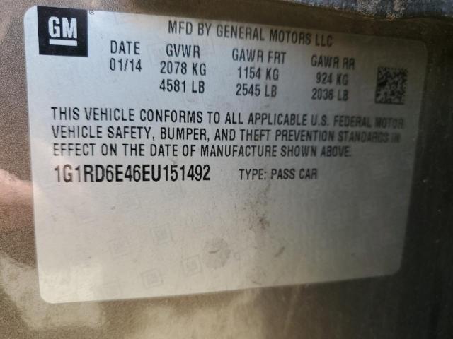 Photo 12 VIN: 1G1RD6E46EU151492 - CHEVROLET VOLT 