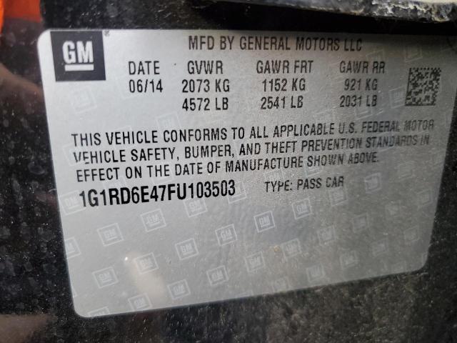 Photo 11 VIN: 1G1RD6E47FU103503 - CHEVROLET VOLT 