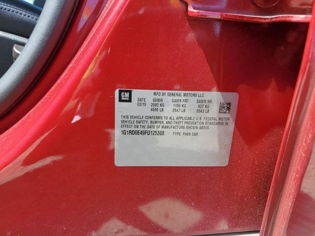 Photo 11 VIN: 1G1RD6E49FU125308 - CHEVROLET VOLT 