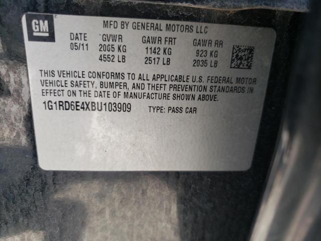 Photo 9 VIN: 1G1RD6E4XBU103909 - CHEVROLET VOLT 