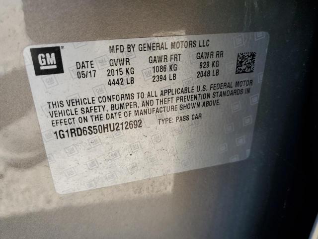 Photo 11 VIN: 1G1RD6S50HU212692 - CHEVROLET VOLT 