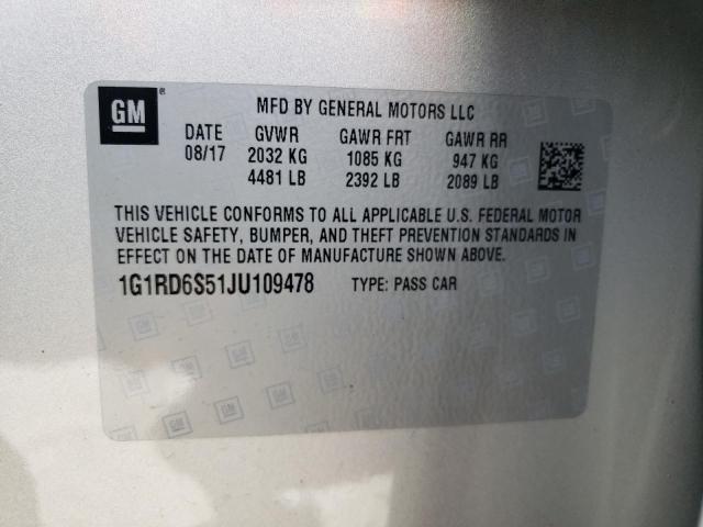 Photo 11 VIN: 1G1RD6S51JU109478 - CHEVROLET VOLT 