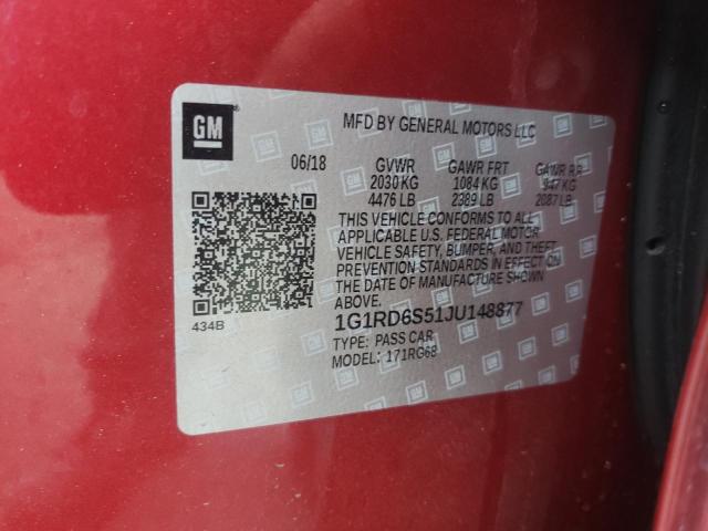 Photo 12 VIN: 1G1RD6S51JU148877 - CHEVROLET VOLT PREMI 