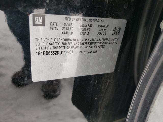 Photo 9 VIN: 1G1RD6S52GU114987 - CHEVROLET VOLT LTZ 