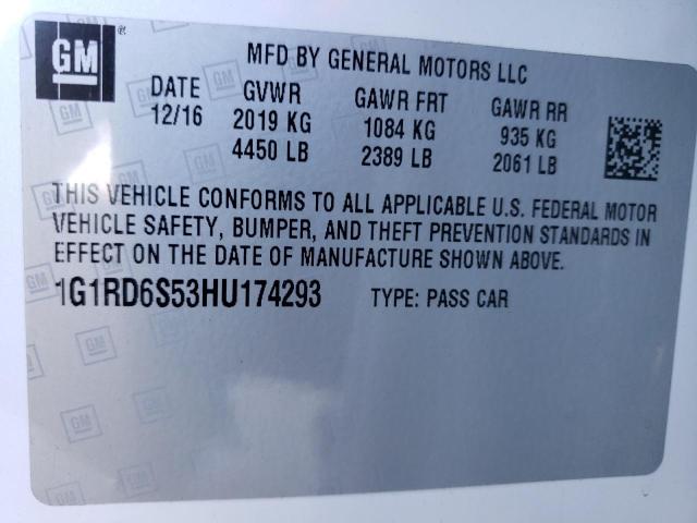 Photo 11 VIN: 1G1RD6S53HU174293 - CHEVROLET VOLT PREMI 