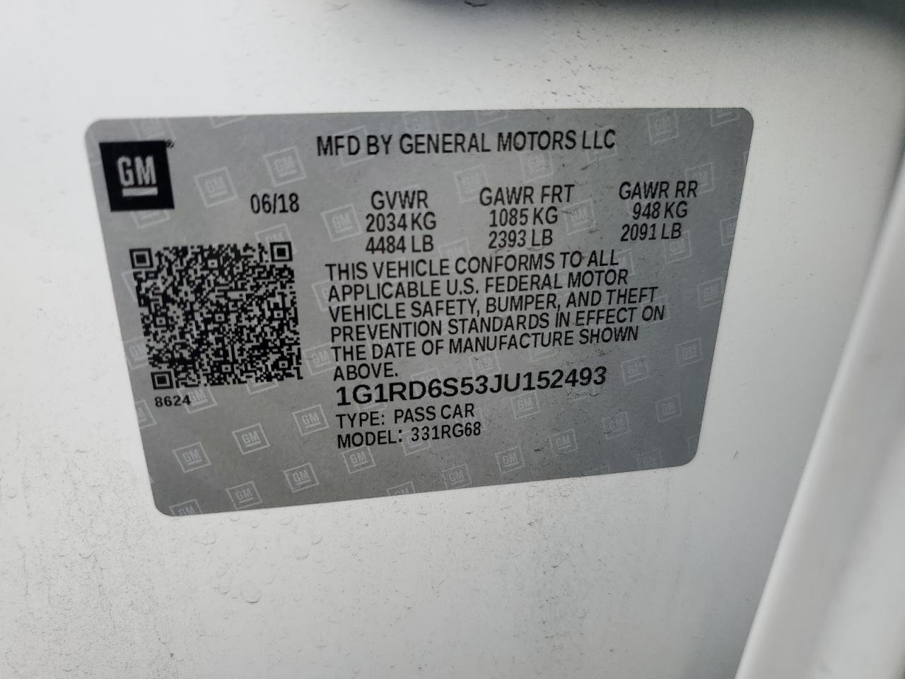 Photo 12 VIN: 1G1RD6S53JU152493 - CHEVROLET VOLT 