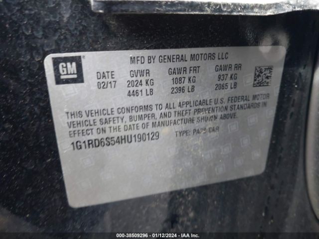 Photo 8 VIN: 1G1RD6S54HU190129 - CHEVROLET VOLT 