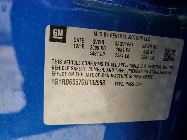 Photo 11 VIN: 1G1RD6S57GU132983 - CHEVROLET VOLT 