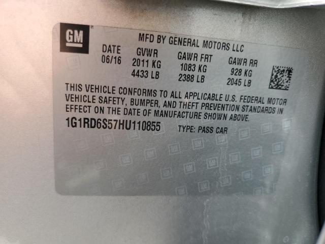 Photo 12 VIN: 1G1RD6S57HU110855 - CHEVROLET VOLT 