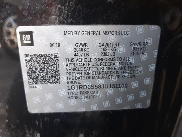 Photo 9 VIN: 1G1RD6S58JU151100 - CHEVROLET VOLT PREMI 