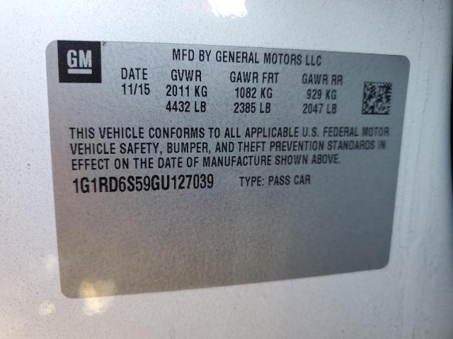 Photo 12 VIN: 1G1RD6S59GU127039 - CHEVROLET VOLT LTZ 