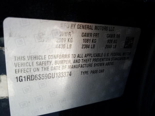 Photo 9 VIN: 1G1RD6S59GU133374 - CHEVROLET VOLT LTZ 