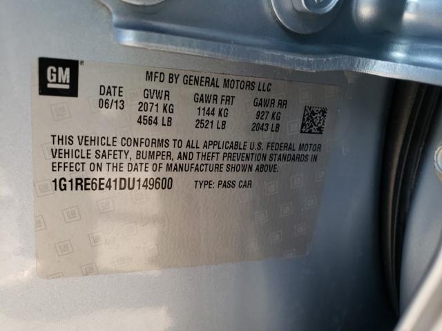 Photo 9 VIN: 1G1RE6E41DU149600 - CHEVROLET VOLT 