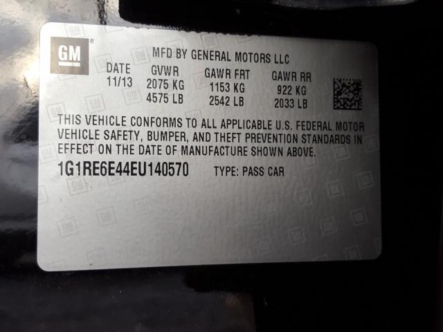 Photo 9 VIN: 1G1RE6E44EU140570 - CHEVROLET VOLT 