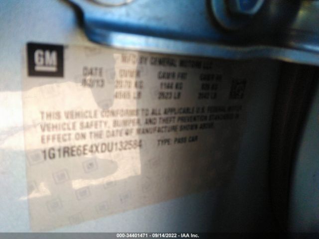 Photo 8 VIN: 1G1RE6E4XDU132584 - CHEVROLET VOLT 