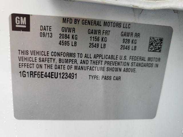 Photo 11 VIN: 1G1RF6E44EU123491 - CHEVROLET VOLT 