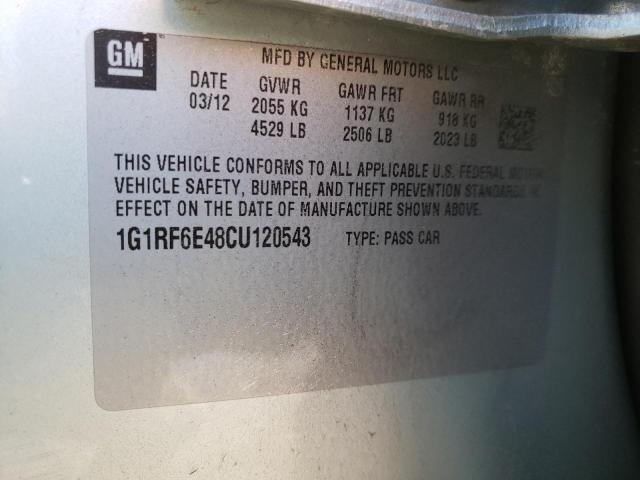 Photo 9 VIN: 1G1RF6E48CU120543 - CHEVROLET VOLT 