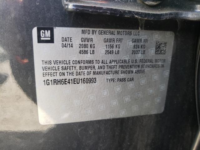 Photo 9 VIN: 1G1RH6E41EU160993 - CHEVROLET VOLT 