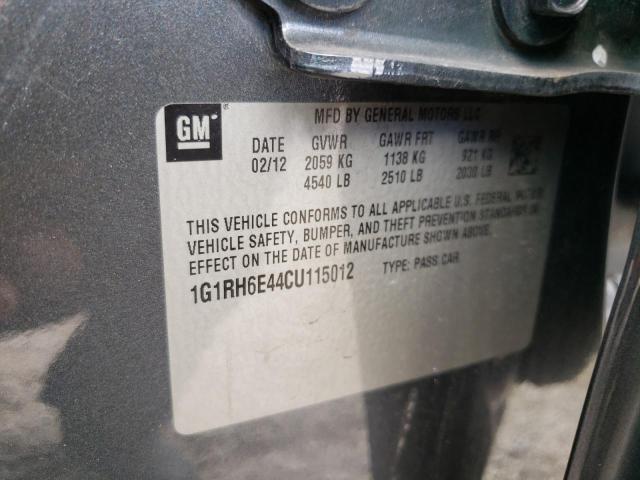 Photo 9 VIN: 1G1RH6E44CU115012 - CHEVROLET VOLT 