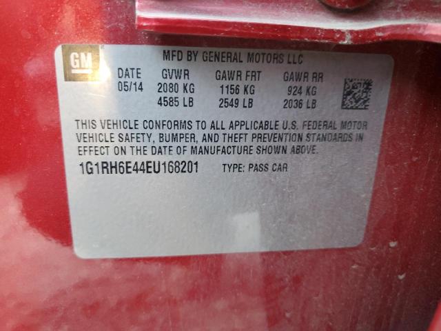 Photo 12 VIN: 1G1RH6E44EU168201 - CHEVROLET VOLT 