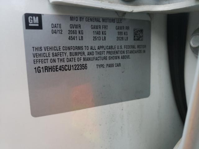 Photo 9 VIN: 1G1RH6E45CU122356 - CHEVROLET VOLT 