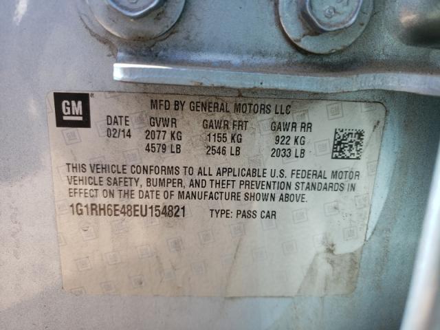 Photo 9 VIN: 1G1RH6E48EU154821 - CHEVROLET VOLT 