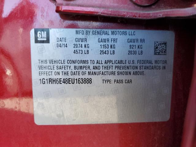 Photo 12 VIN: 1G1RH6E48EU163888 - CHEVROLET VOLT 