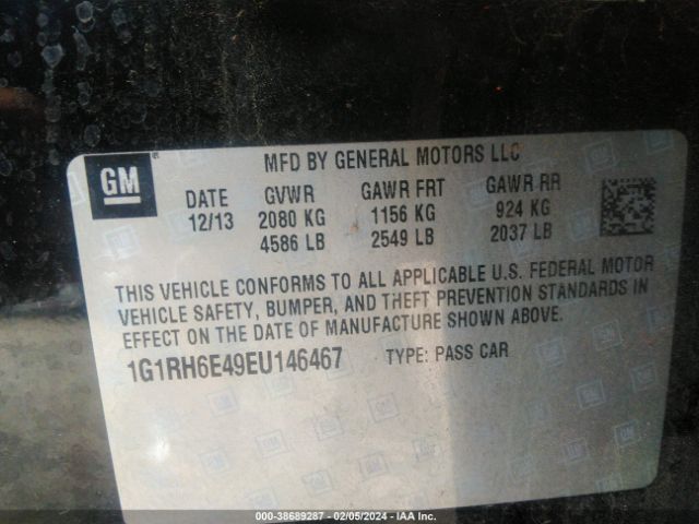 Photo 8 VIN: 1G1RH6E49EU146467 - CHEVROLET VOLT 