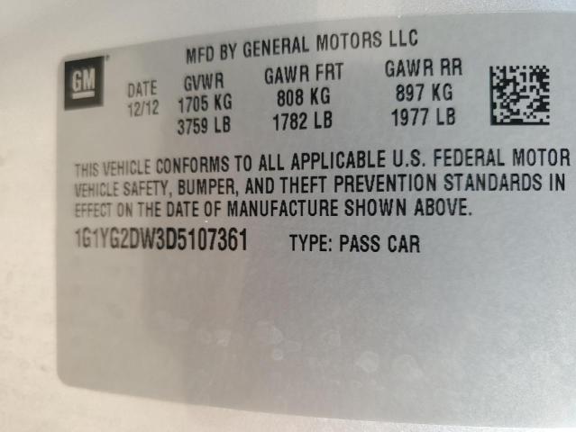 Photo 11 VIN: 1G1YG2DW3D5107361 - CHEVROLET CORVETTE 