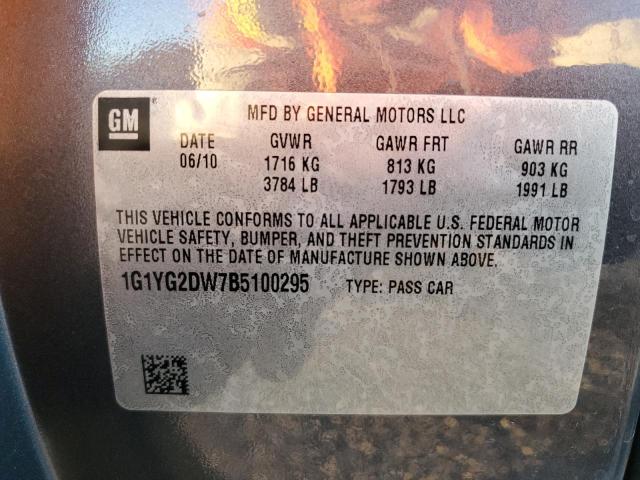 Photo 11 VIN: 1G1YG2DW7B5100295 - CHEVROLET CORVETTE 