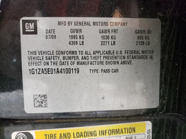 Photo 9 VIN: 1G1ZA5E01A4100119 - CHEVROLET MALIBU LS 